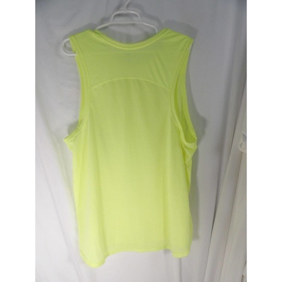 Athletic Works Womens Light Lime Sleeveless Crew Neck Racerback Tank Top Sz 3XL - Picture 2 of 6